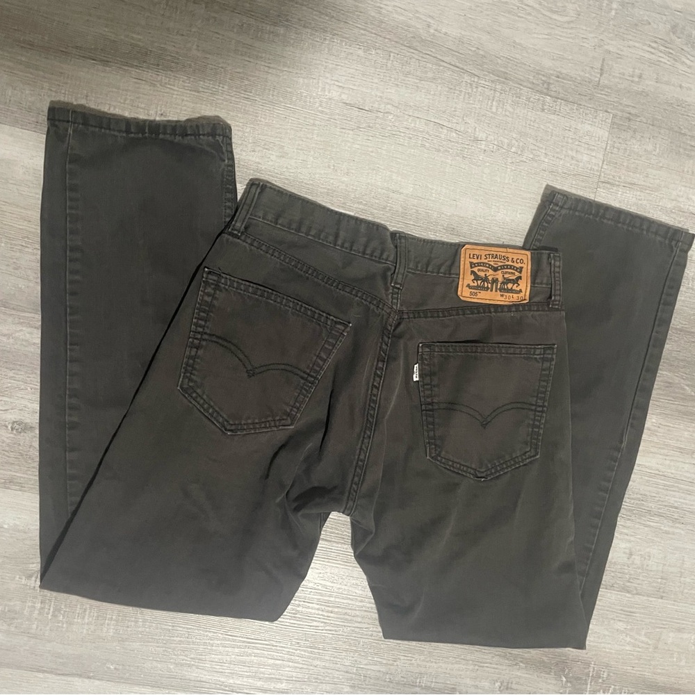 Men 🖤Levi's Black Straight Jeans Classic Style 501 
size 30 x 30'